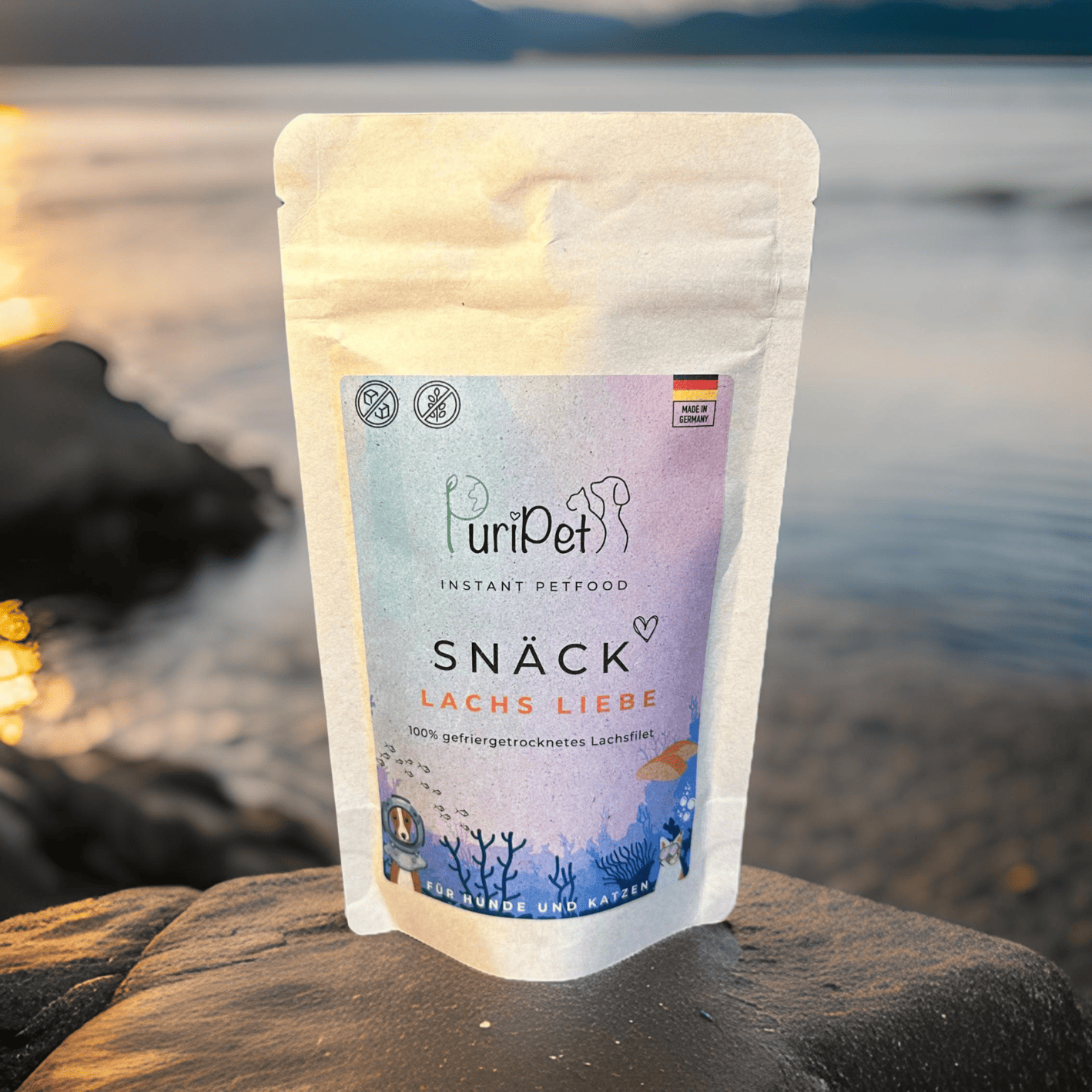 Gefriergetrockneter Lachs Snack PuriPet